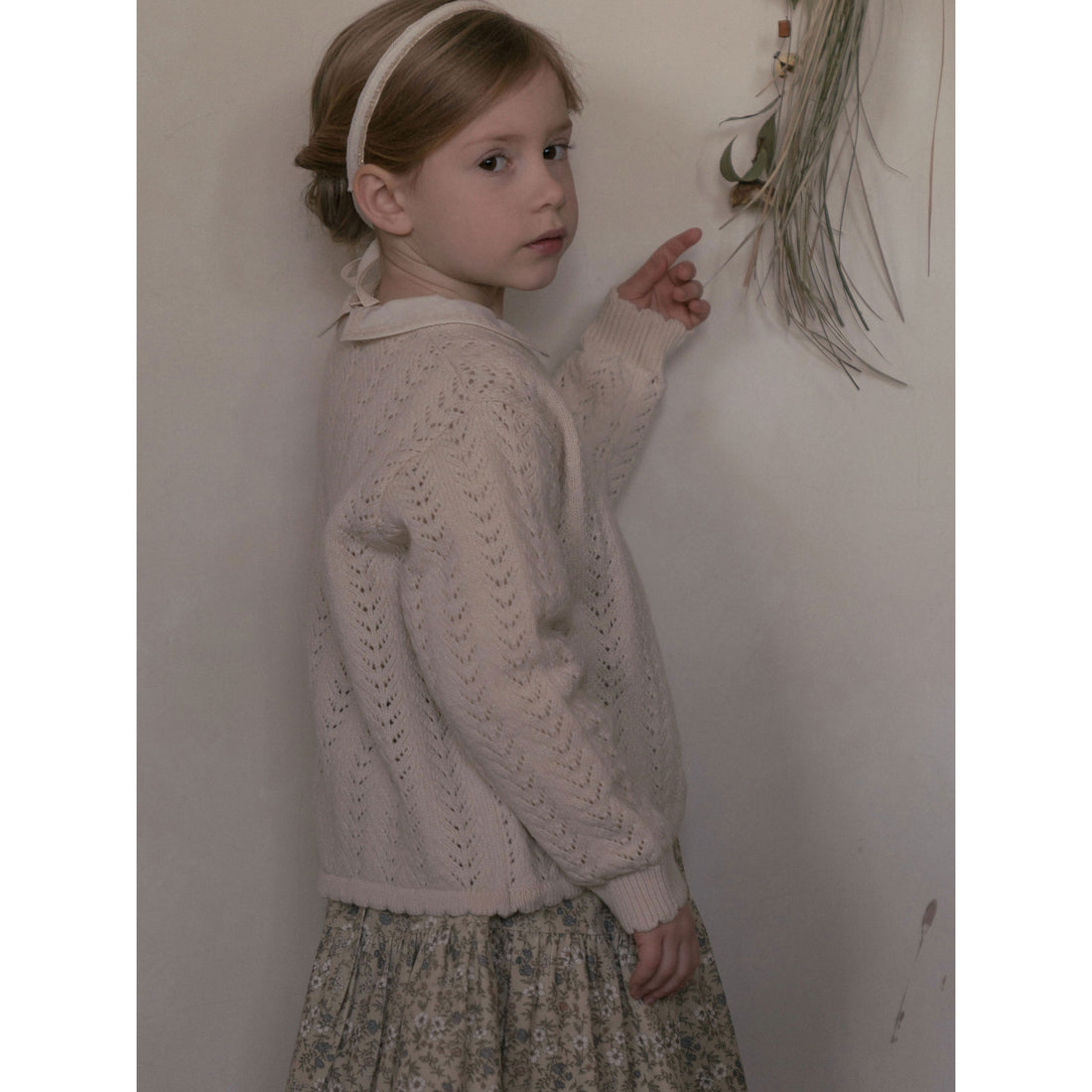 Louisiella Cream Beige Rustina Knit Cardigan
