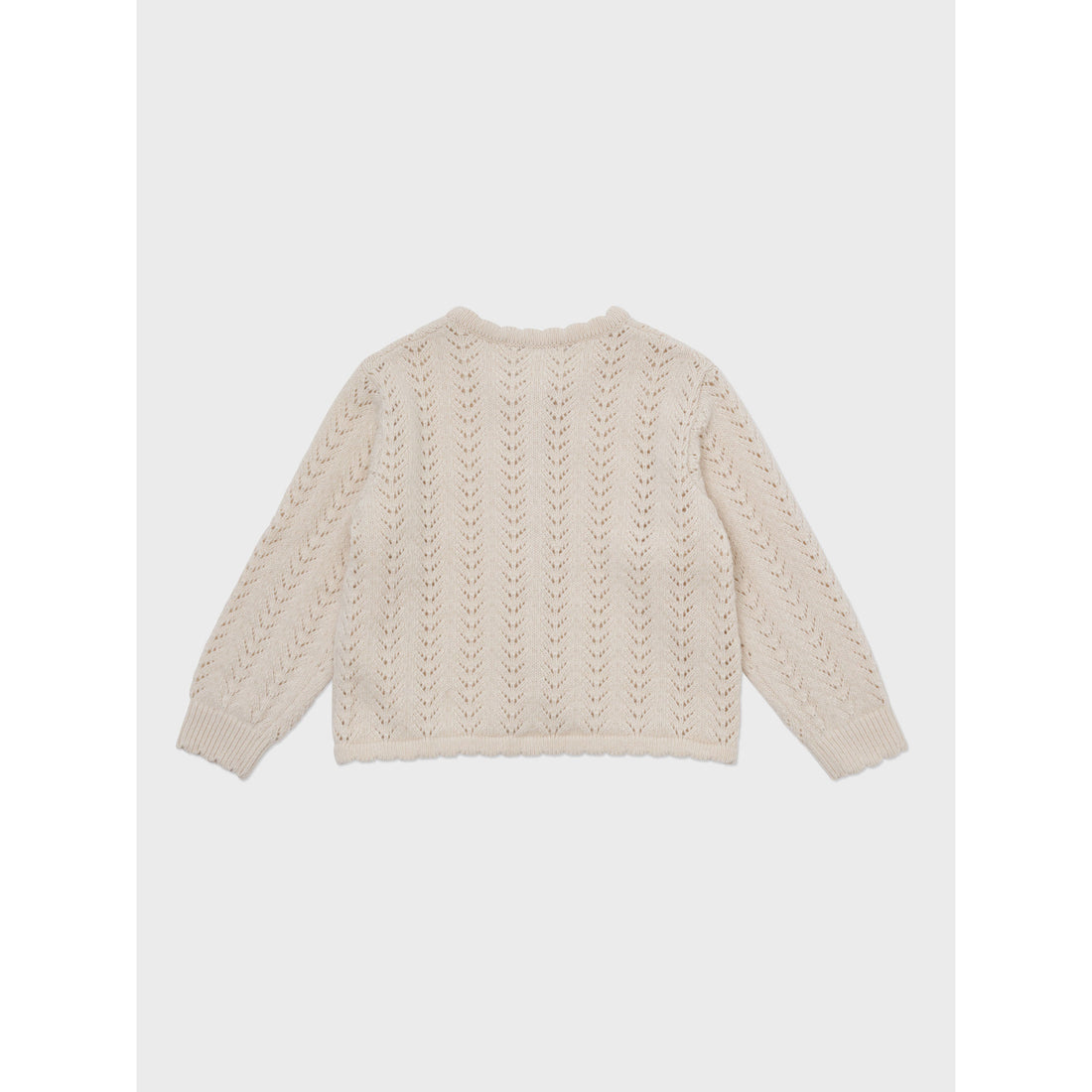 Louisiella Cream Beige Rustina Knit Cardigan