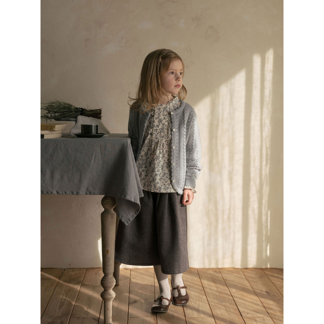 Louisiella Vintage Blue Rustina Knit Cardigan
