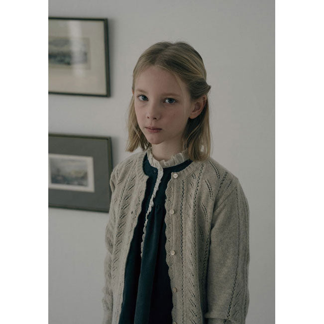Louisiella Beige Abbie Knit Cardigan
