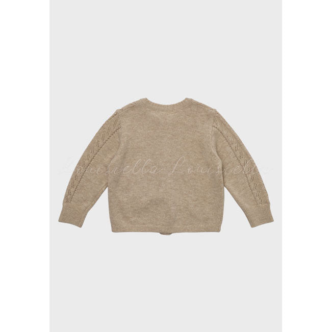 Louisiella Beige Abbie Knit Cardigan