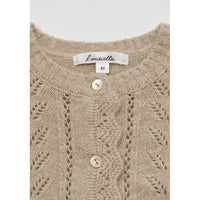 Louisiella Beige Baby Abbie Knit Cardigan
