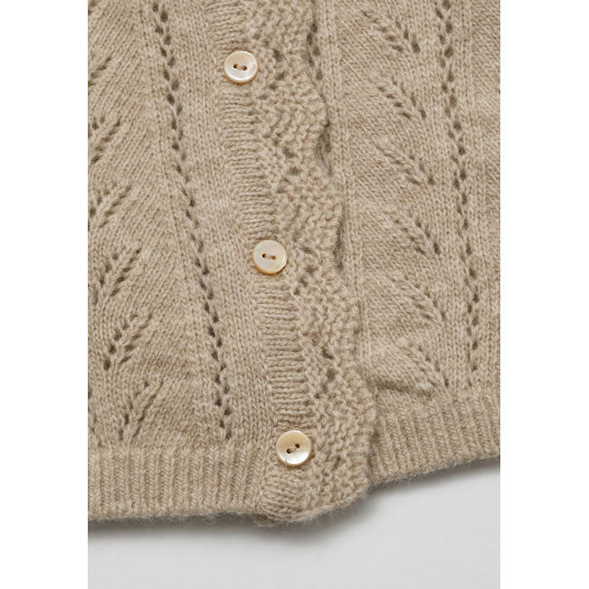 Louisiella Beige Abbie Knit Cardigan