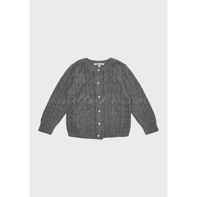 Louisiella Gray Abbie Knit Cardigan