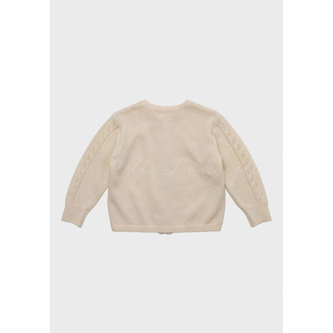 Louisiella Ivory Abbie Knit Cardigan