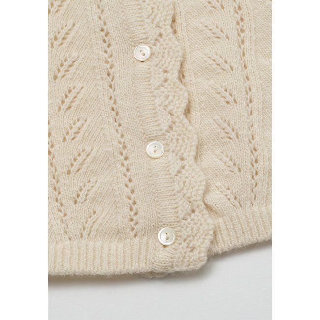 Louisiella Ivory Abbie Knit Cardigan