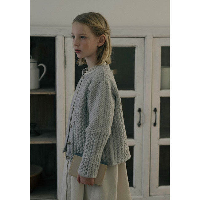 Louisiella Pale Blue Benjamin Knit Cardigan