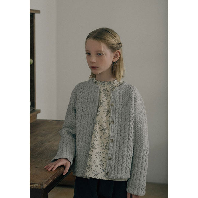 Louisiella Pale Blue Benjamin Knit Cardigan