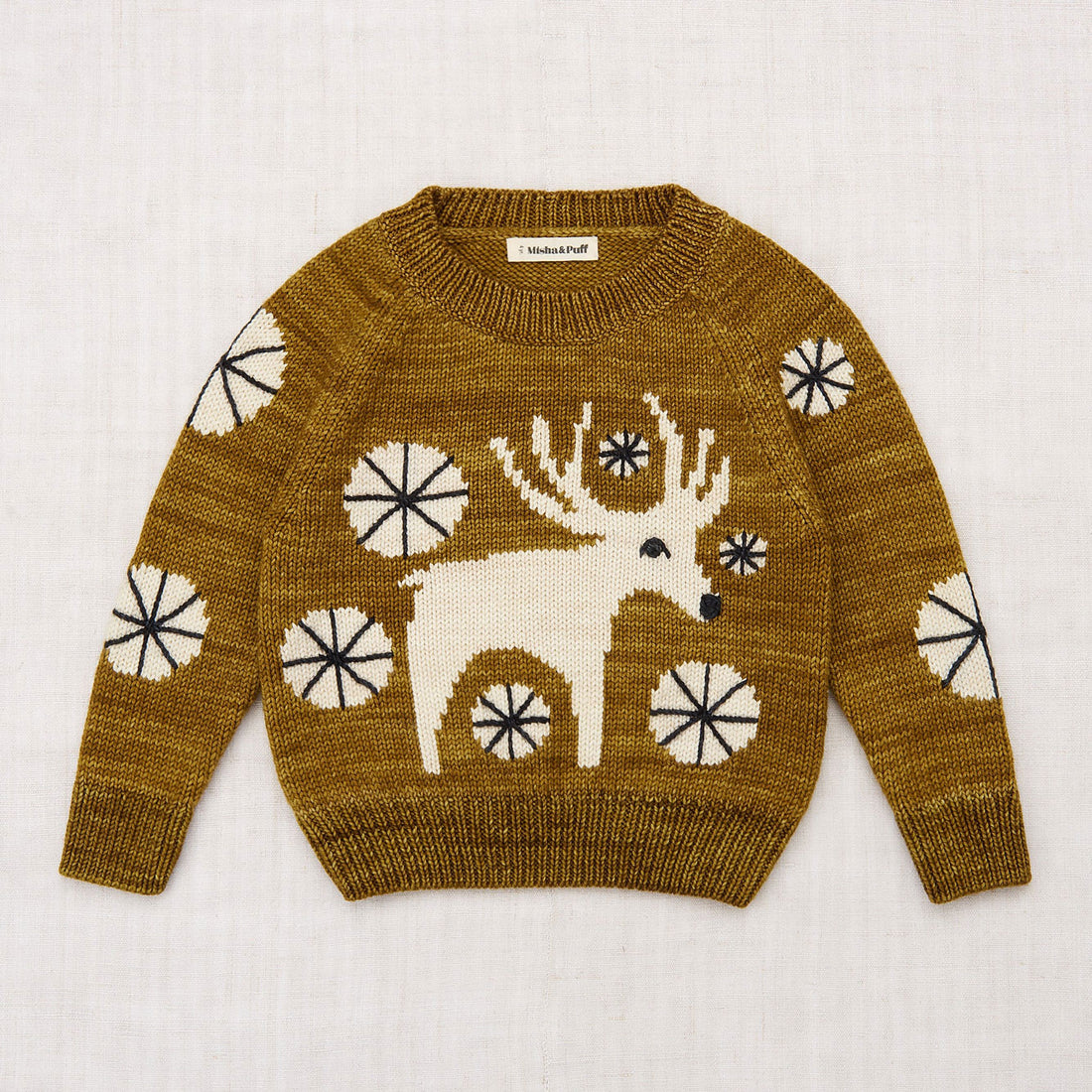 Misha and Puff Caribou Sweater - Antique Brass