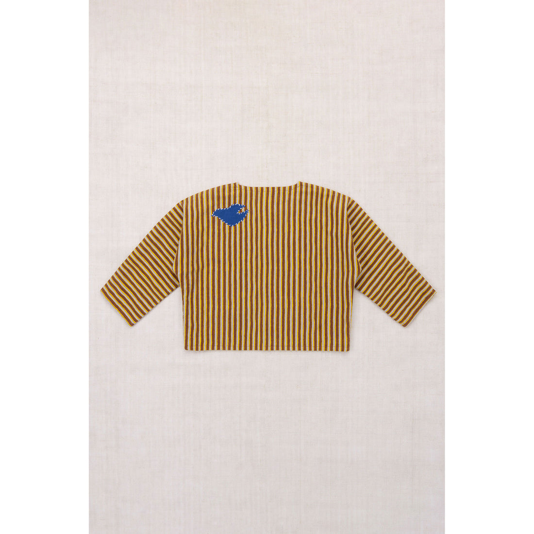 Misha and Puff   Cola Painterly Stripe Catscape Applique Cardigan