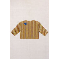 Misha and Puff   Cola Painterly Stripe Catscape Applique Cardigan