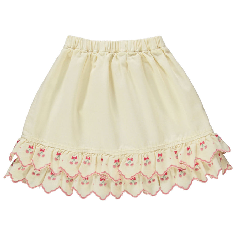 Bebe Organic Natural Cherry Denim Cerise Skirt