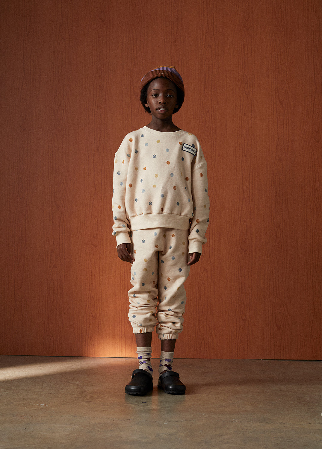 The New Society Smile Print Christy Sweater