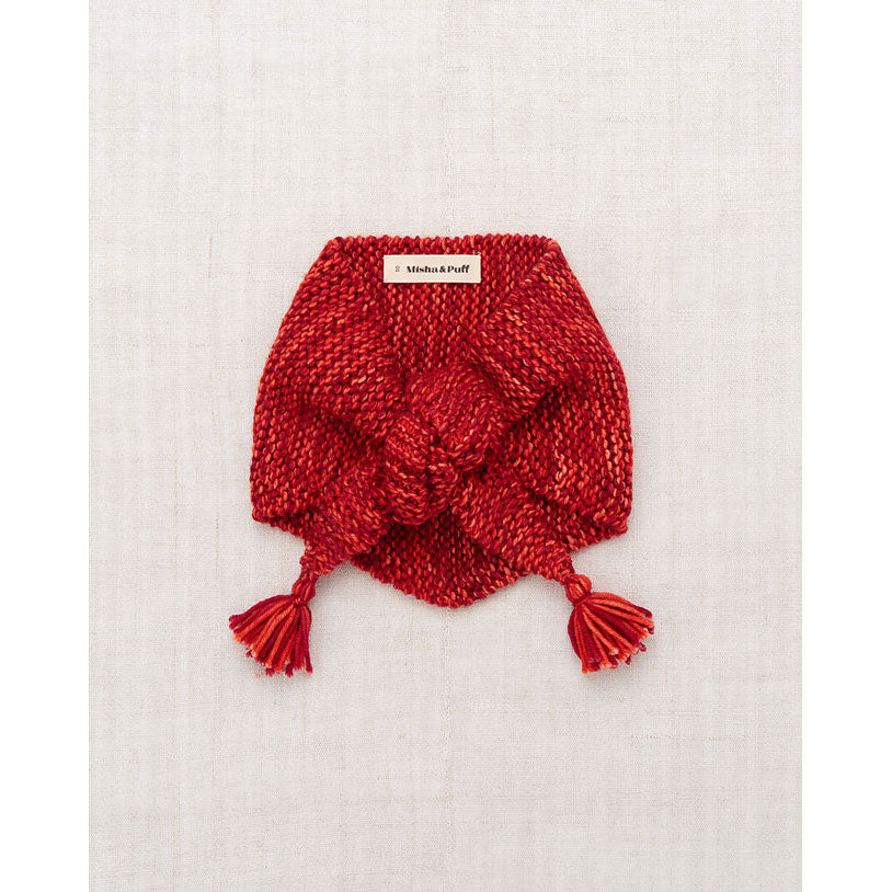 Misha and Puff Red Flame + Berry Marl Scout Scarf