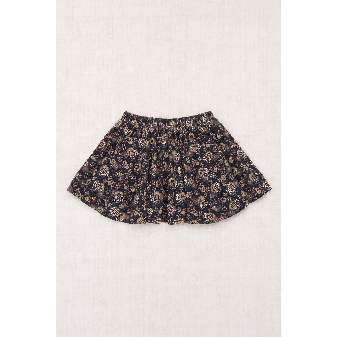 Misha and Puff Galaxy Calico Hearts Circle Skirt