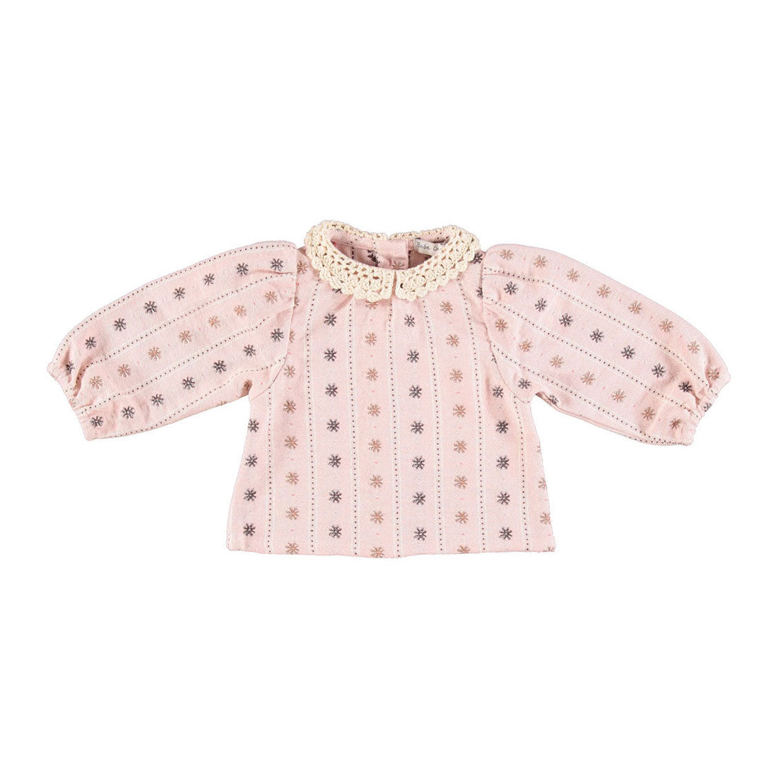 Bebe Organic Floral Jaquard Claire Baby Blouse