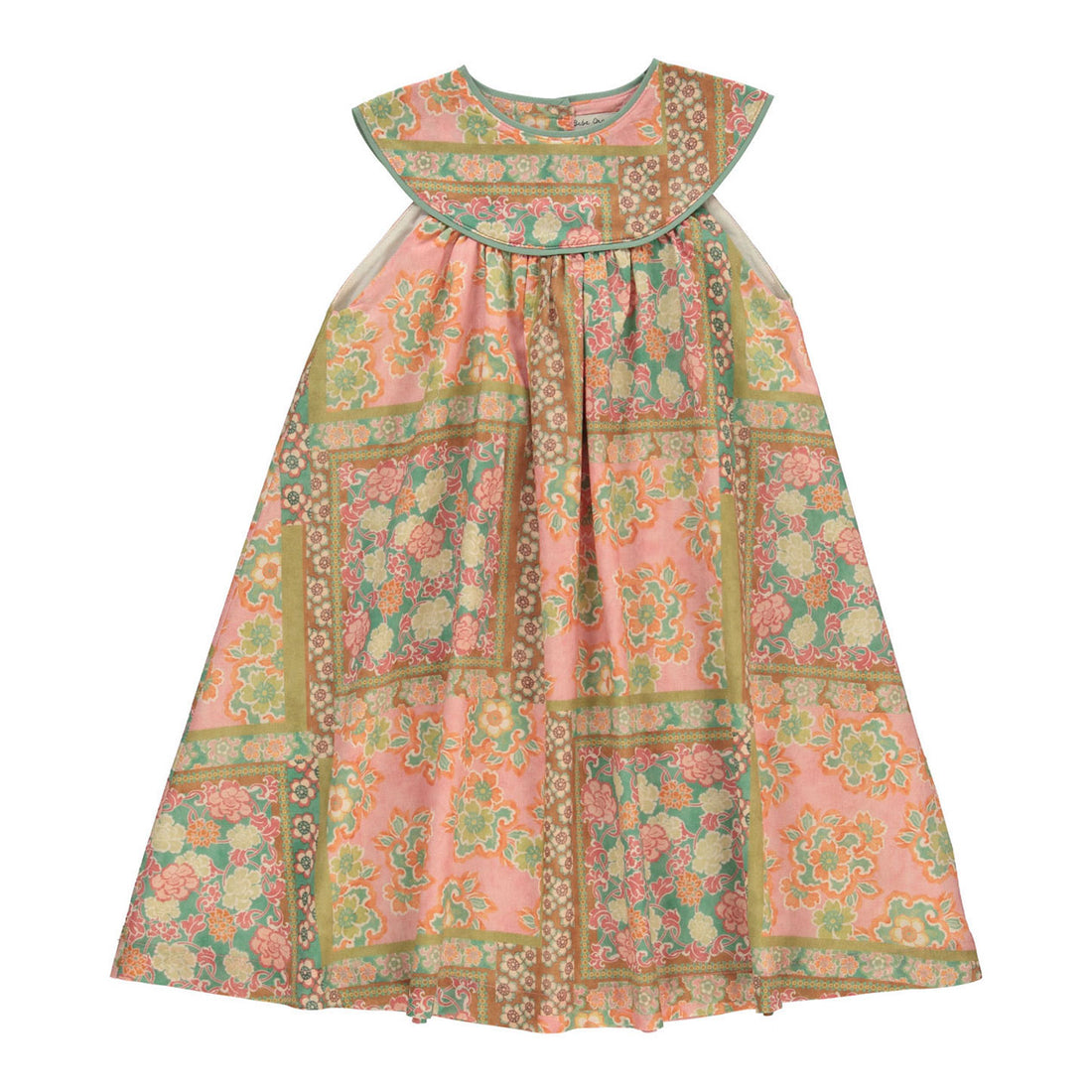 Bebe Organic Floral Patchwork Claire Dress