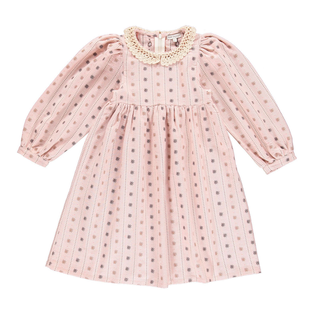 Bebe Organic Fall Floral Jaquard Claire Dress