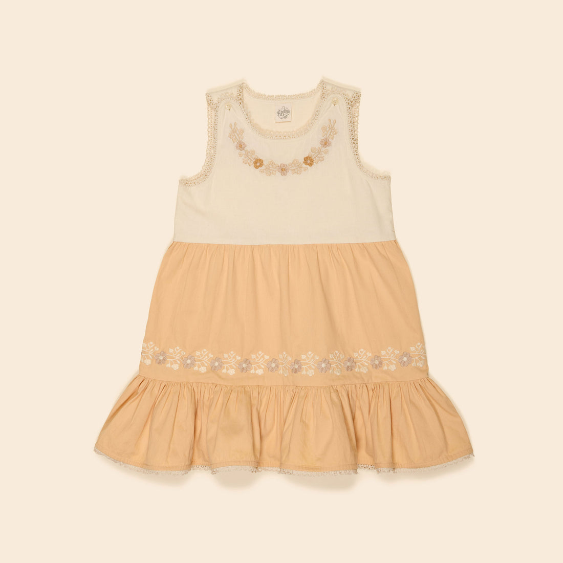 Apolina Cream/Peach Yoghurt Clarita Dress