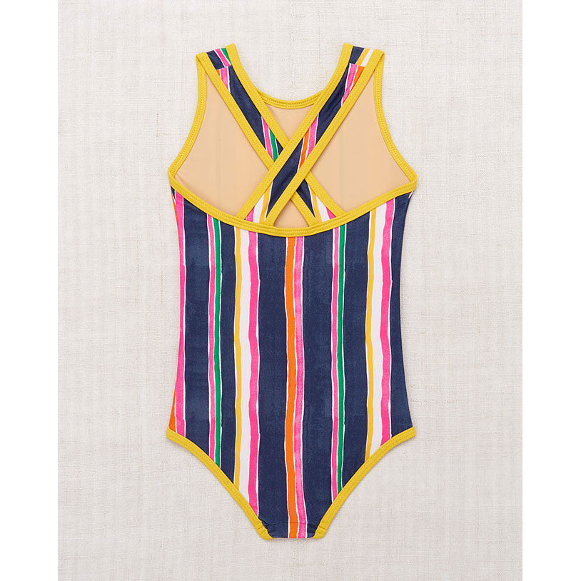 Misha and Puff Moonlight Watercolor Stripe Classic Swimsuit
