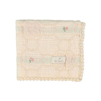 Bebe Organic Vintage Wallpaper Floral Cleo Blanket