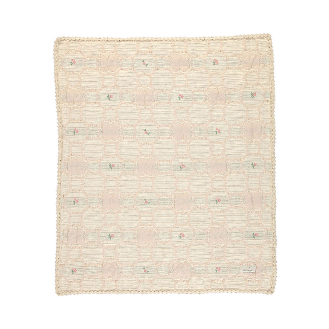 Bebe Organic Vintage Wallpaper Floral Cleo Blanket