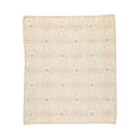 Bebe Organic Vintage Wallpaper Floral Cleo Blanket