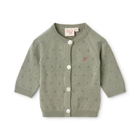 Floss Dusty Green Clover Cardigan