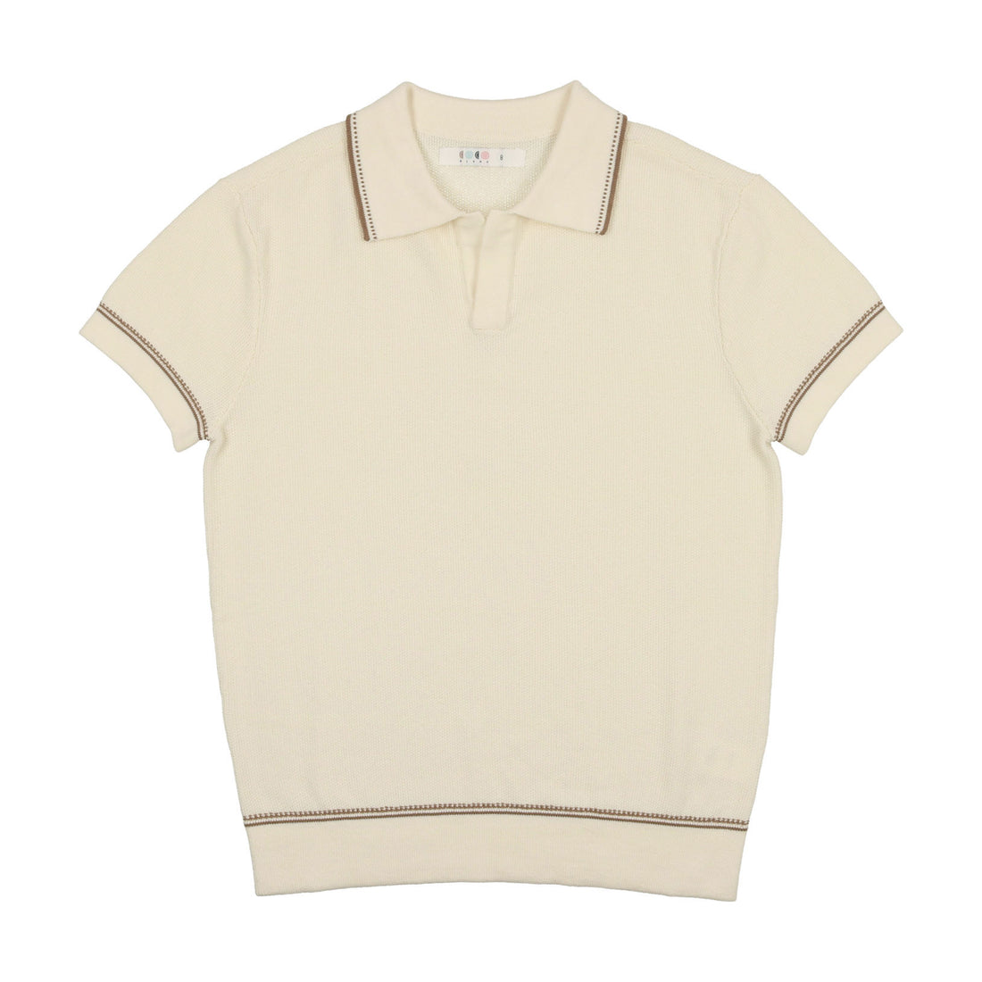 Coco Blanc Cream Stitched Polo