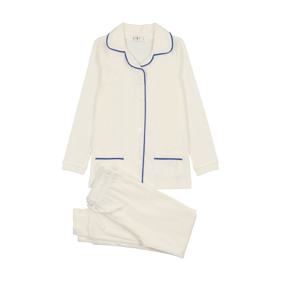 Coco Blanc Ivory/Cobalt Grandpa Pajamas