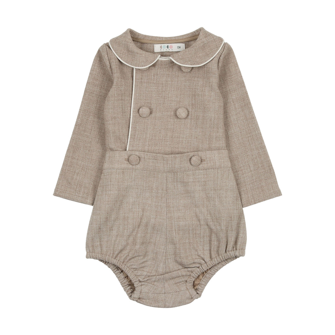 Coco Blanc Oat Wool Peter Pan Bloomer Set