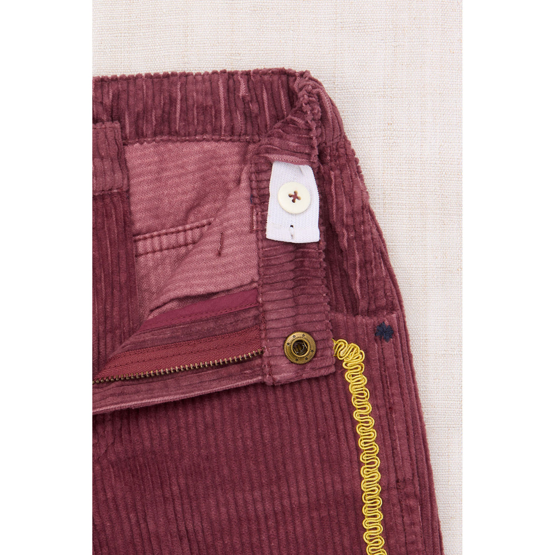 Misha and Puff Madder Root Corduroy Western Slim Flare Pant