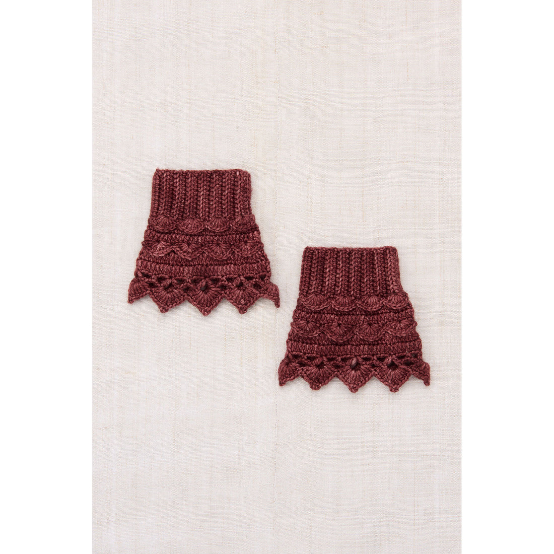 Misha and Puff  Madder Root Crochet Anklet