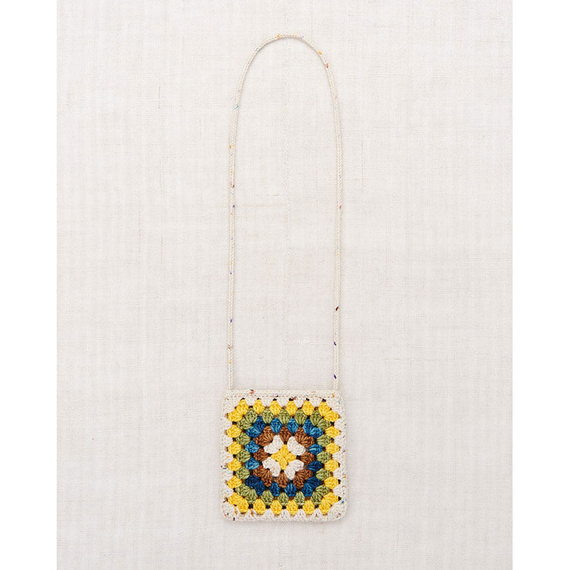 Misha and Puff  Iris Confett Crochet Big Square Bag
