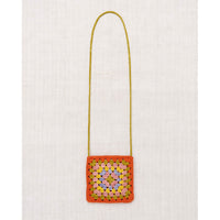 Misha and Puff Poppy Crochet Big Square Bag