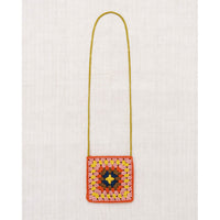 Misha and Puff Poppy Crochet Big Square Bag