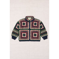 Misha and Puff  Ink Crochet Big Square Jacket