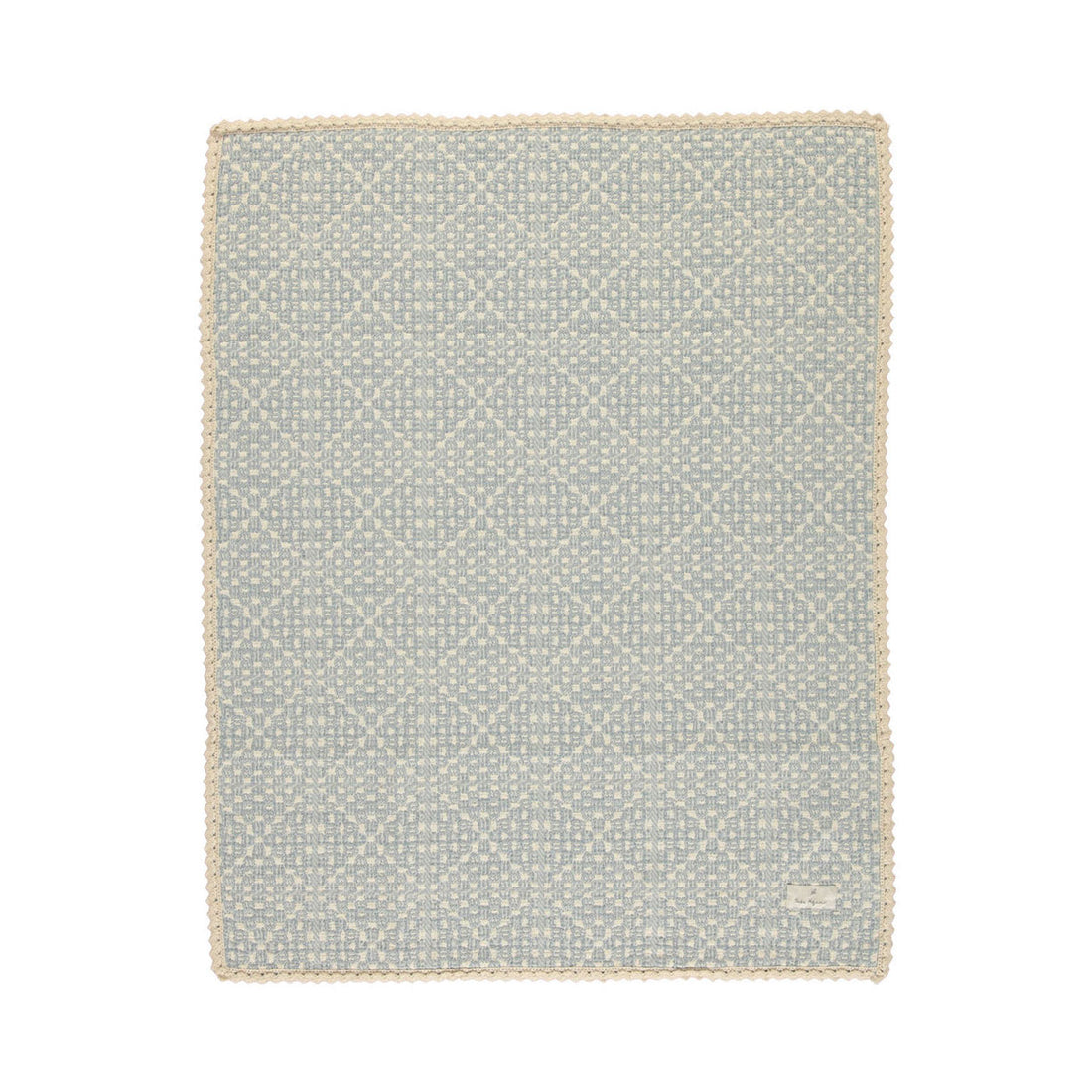 Bebe Organic Sky Blue Crochet Blanket