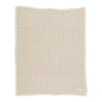 Bebe Organic Taupe Retro Crochet Blanket