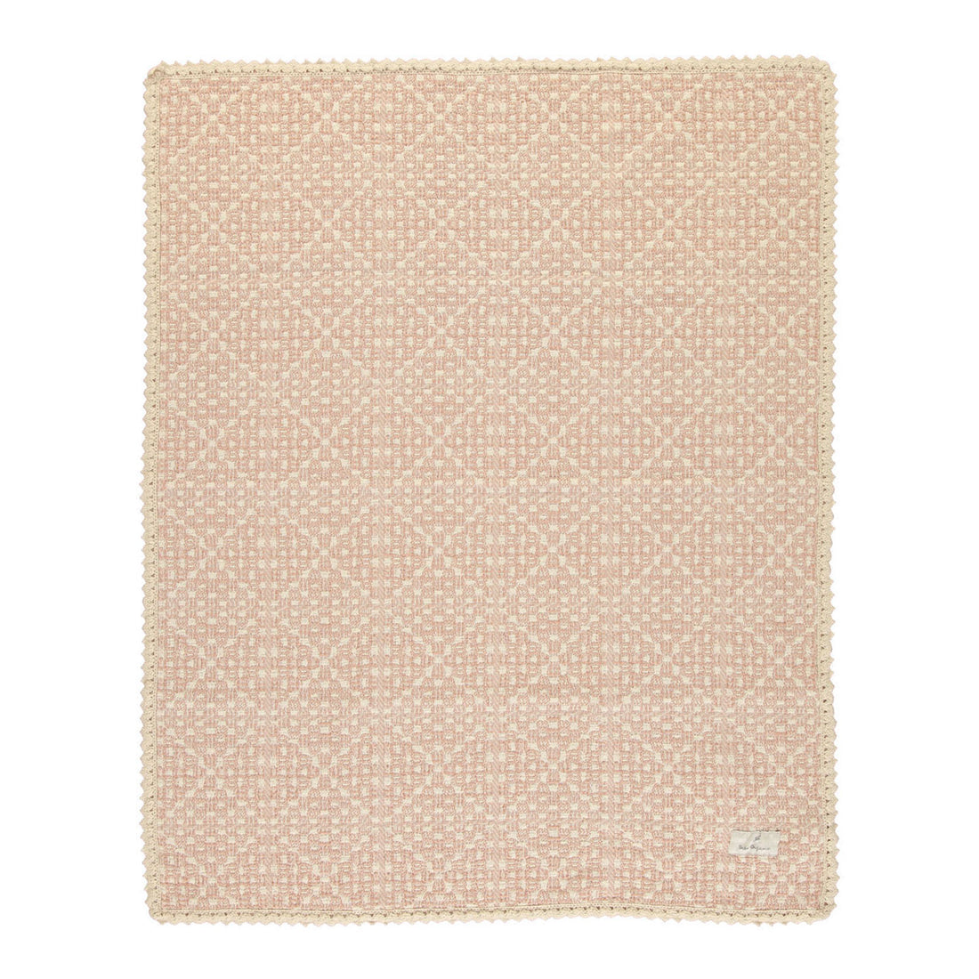 Bebe Organic Faded Rose Crochet Blanket