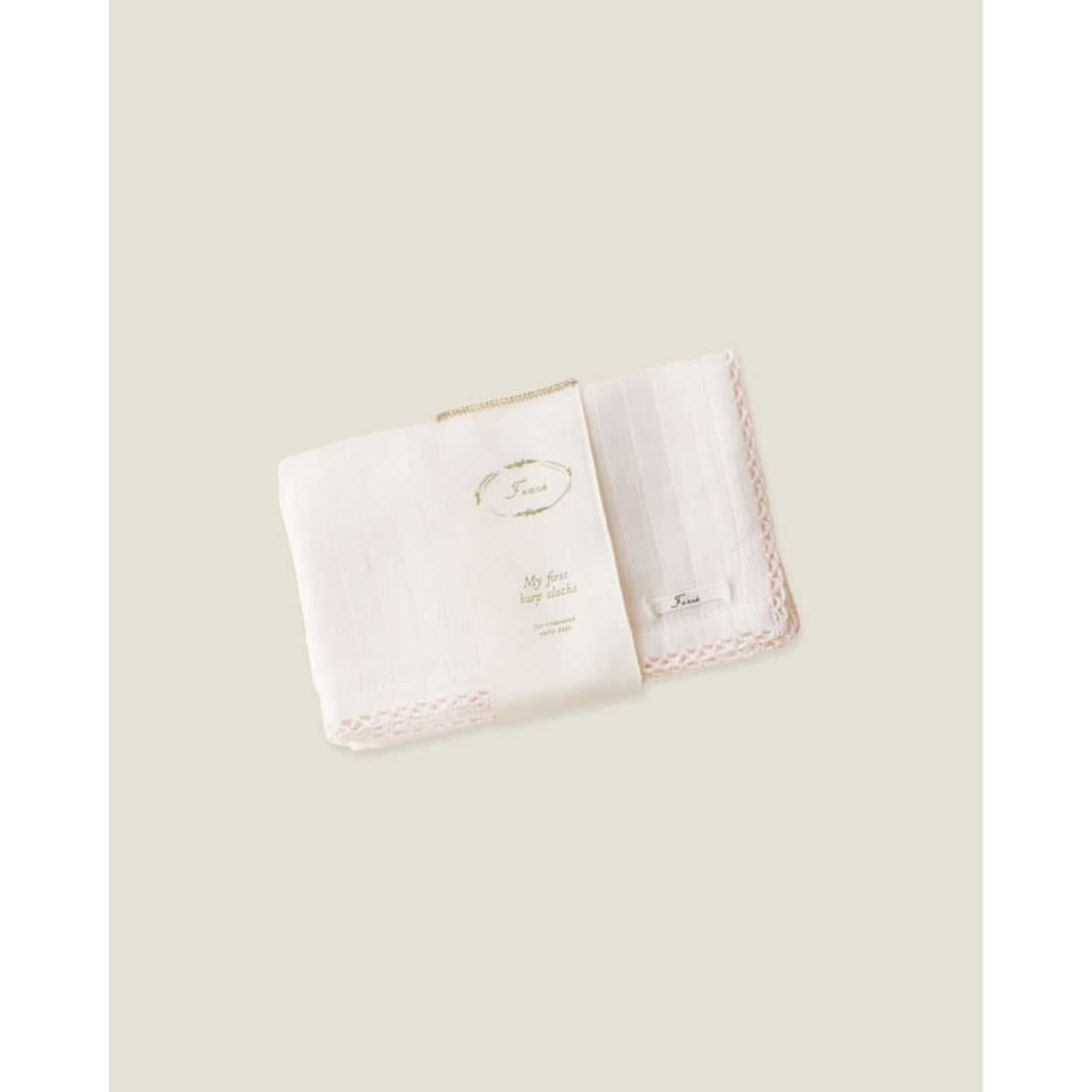 Ferne Barely pink Burp Cloth set of 2