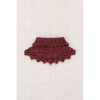 Misha and Puff  Madder Root Crochet Button Collar