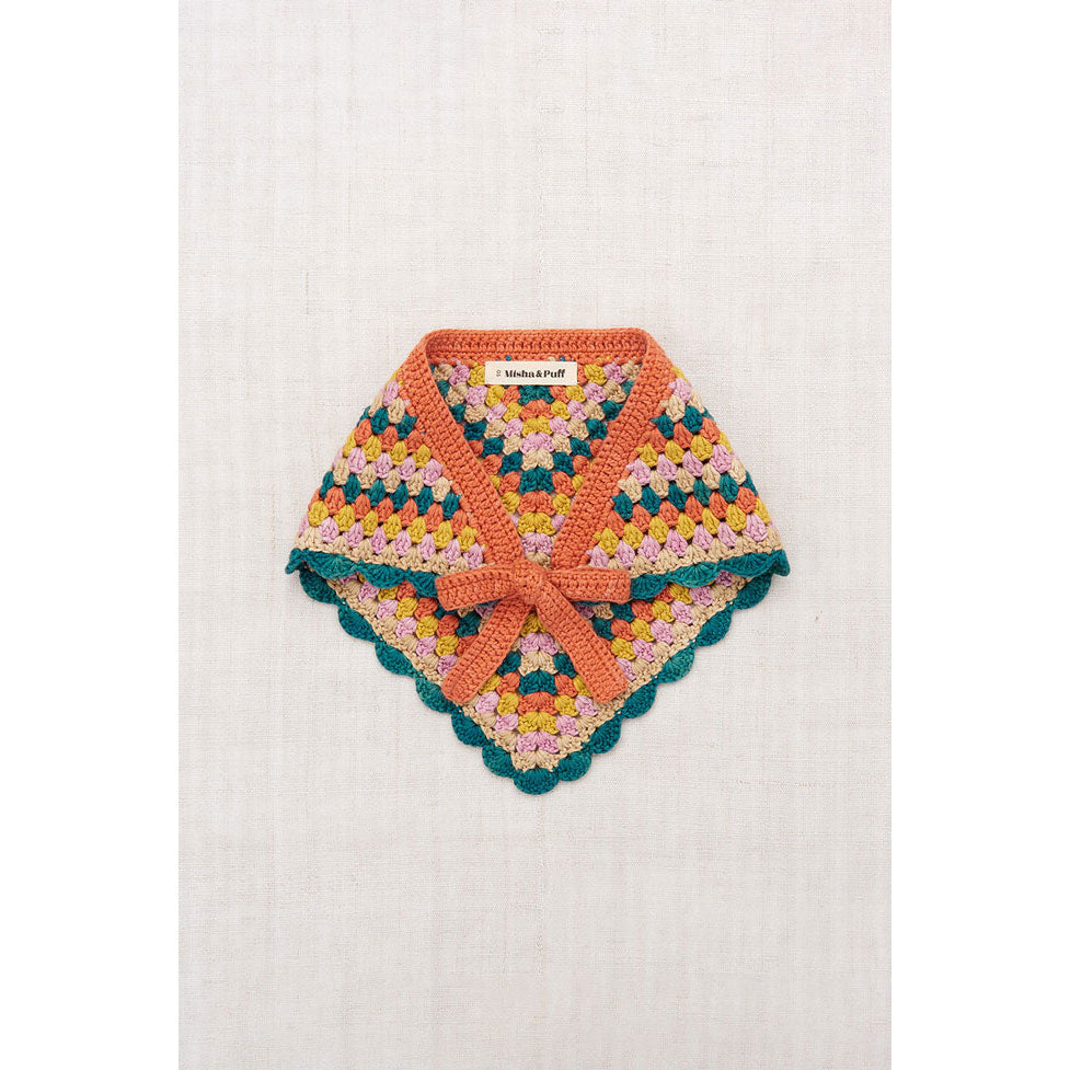 Misha and Puff Spring Mosaic Crochet Headscarf