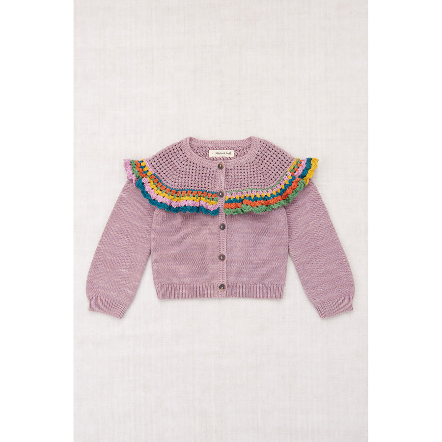 トップス misha and puff paloma plum petal 4y Misha and Puff Plum Petal Crochet Joya Cardigan – Ladida