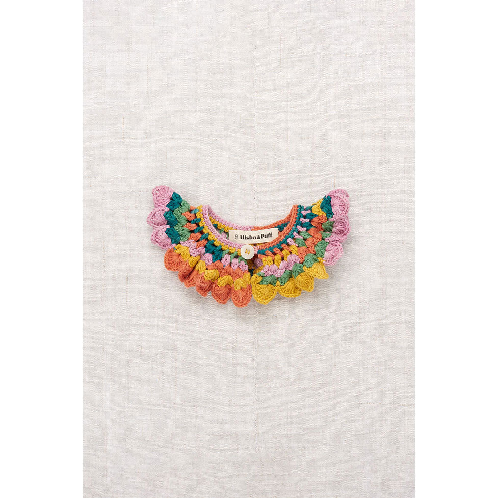 Misha and Puff Spring Mosaic Crochet Joya Collar