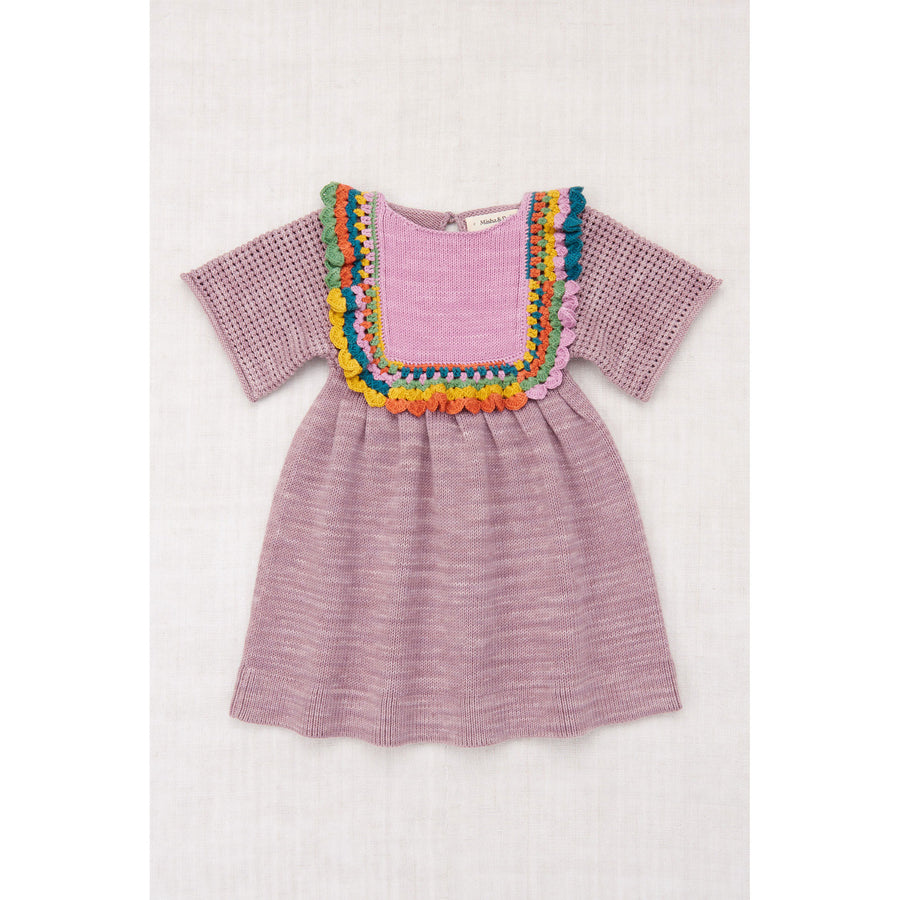 Misha and Puff Plum Petal Crochet Joya Dress