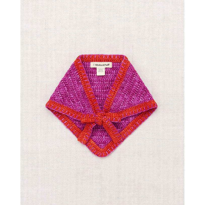 Misha and Puff Fuchsia Crochet Scarf