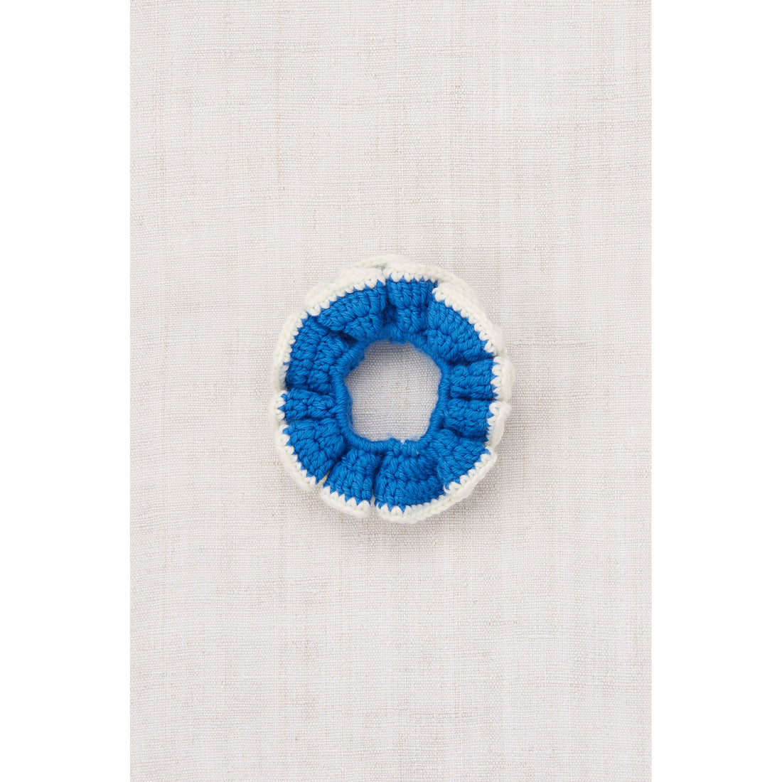 Misha and Puff Cerulean Crochet Scrunchie