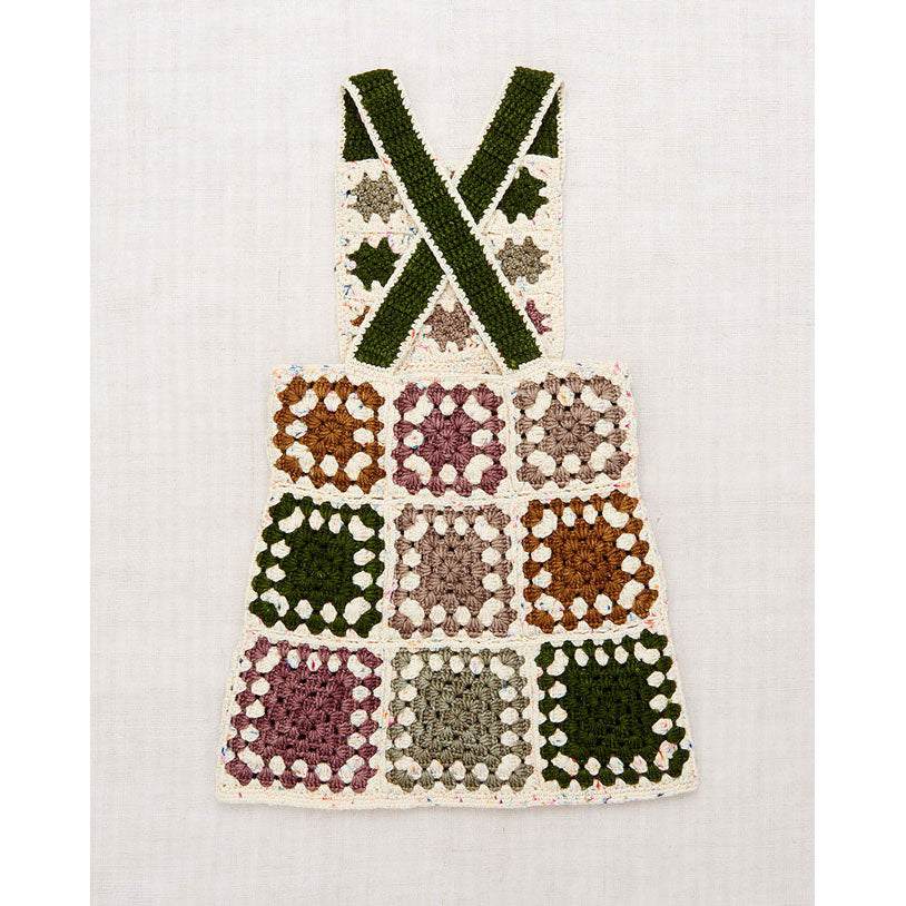 Misha and Puff Lollipop Confetti Crochet Square Pinafore Dress