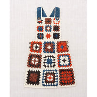 Misha and Puff Winter Cream Crochet Square Pinafore